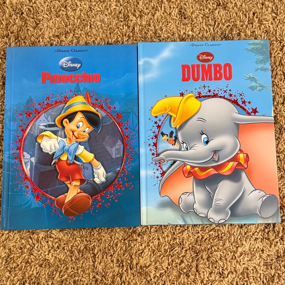 Disney Classics Pinocchio and Dumbo Blue Books